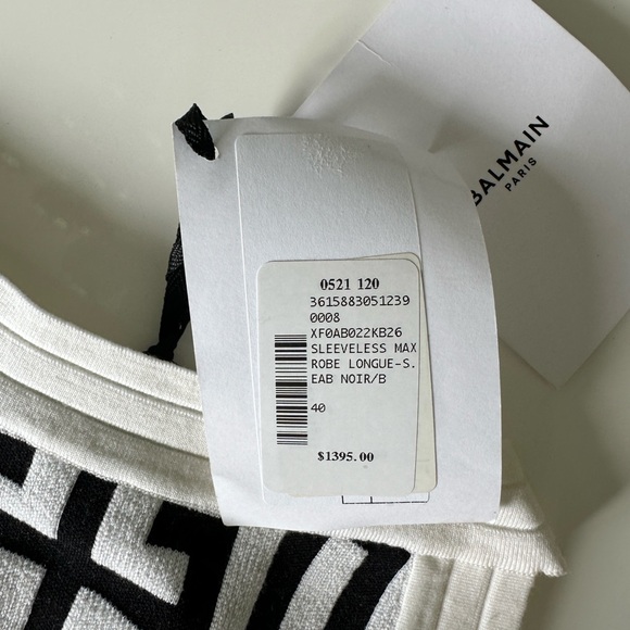 Balmain monogram cropped knitted top and skirt - Picture 9 of 12